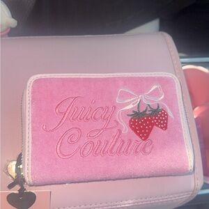 Juicy Couture Pink Wallet with Strawberry
